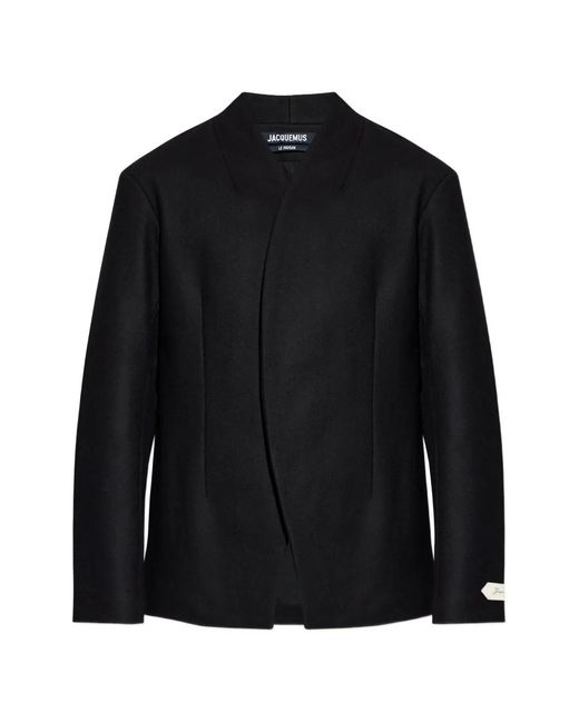 Jacquemus Black Shawl Collar Jacket for men