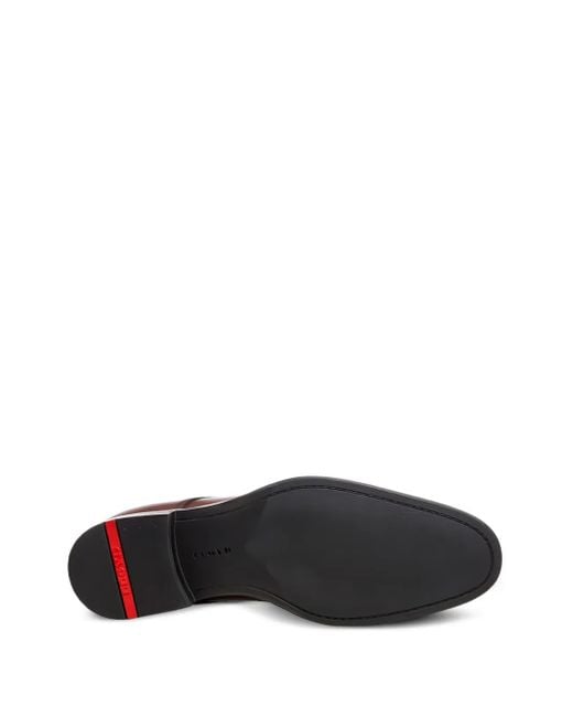 Lloyd Brown Polished Leather Lace-Up Shoes for men