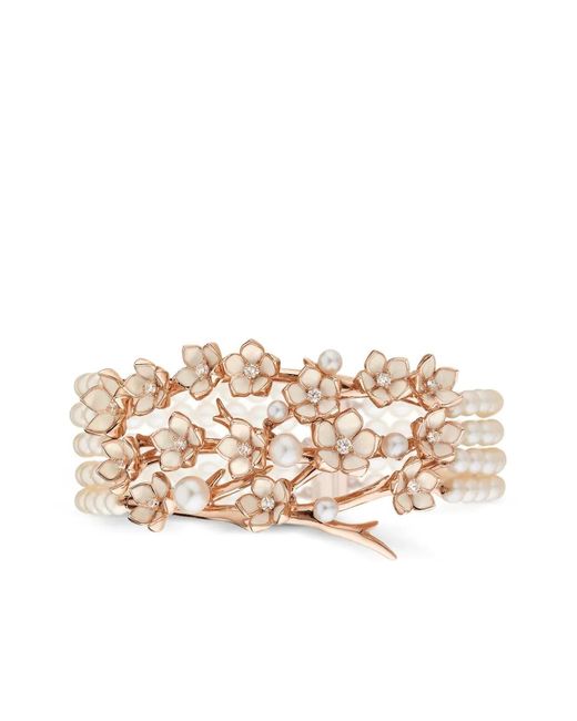 Shaun Leane Natural Cherry Blossom Diamond And Pearl Bracelet