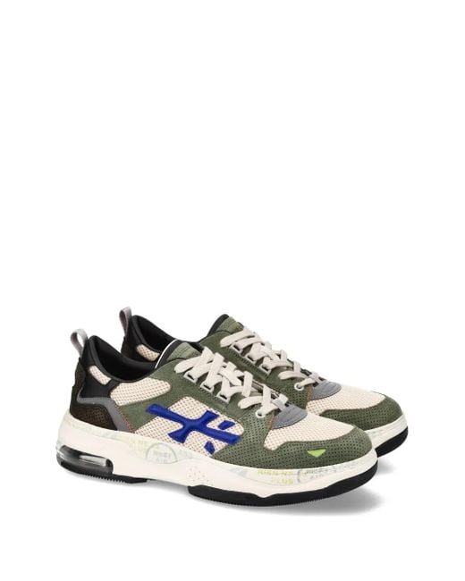 Premiata Blue Drake Mesh-Panel Sneakers for men