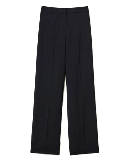 Twinset Blue Wide-Leg-Hose Mit Seitentaschen