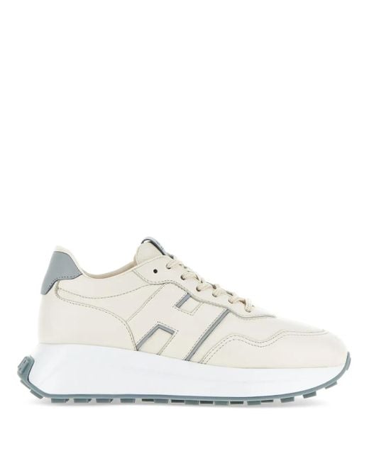 Hogan Sneakers Met Logopatch in het White