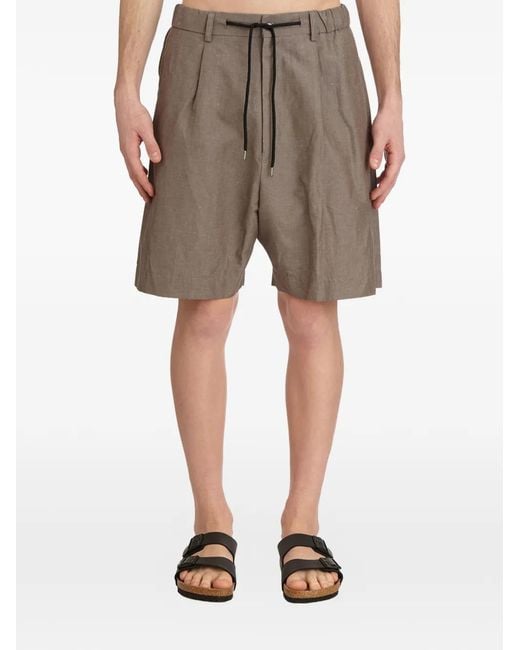 Paura Natural Drawstring Bermuda for men