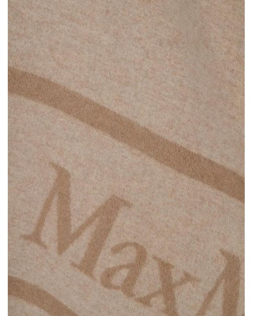 Capa con logo en jacquard Max Mara de color Brown