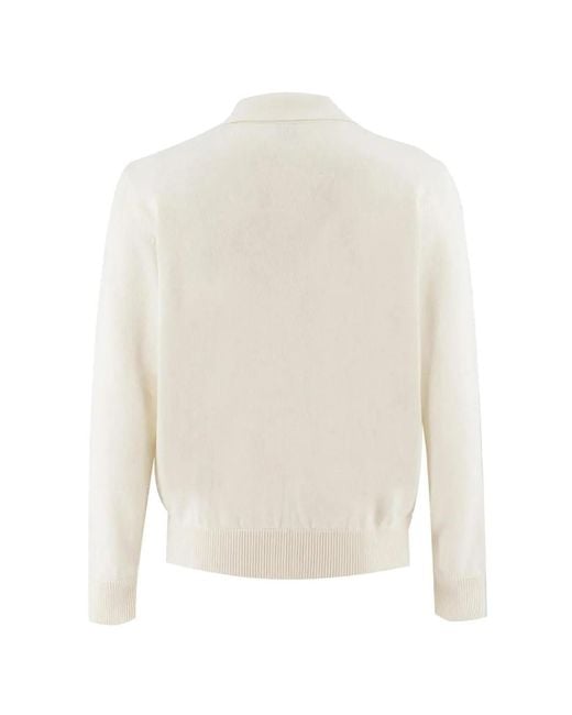 Eleventy White Patch-Pocket Button Shirt Jacket for men