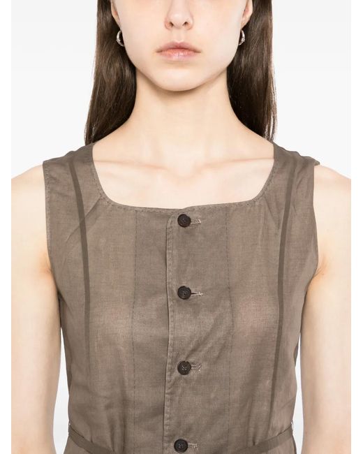 YEAREAST Brown Layered Sleeveless Top