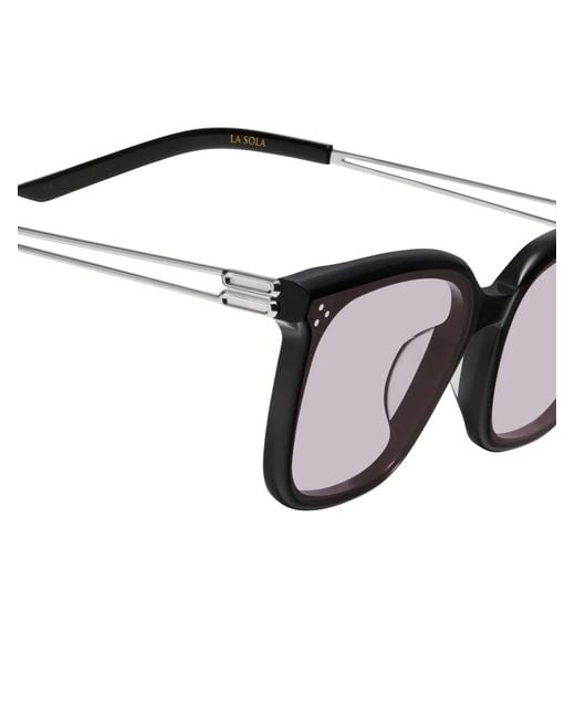 Gentle Monster Black Lunettes De Soleil Carrées La Sola 01(G)