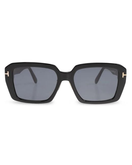 Tom Ford Black Square-Frame Sunglasses for men