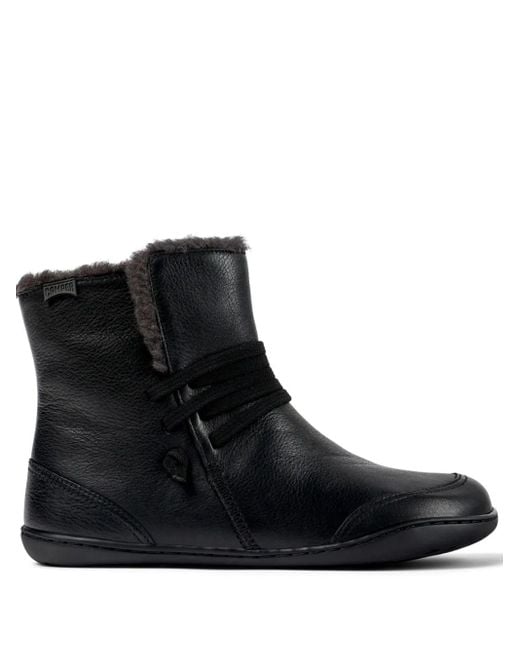 Camper Black Peu Cami Leather Boots