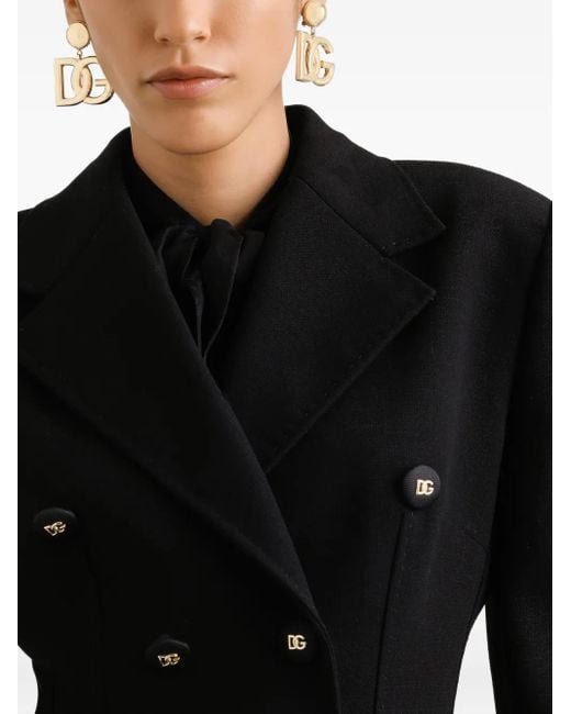 Dolce & Gabbana Black Double-Breasted Blazer