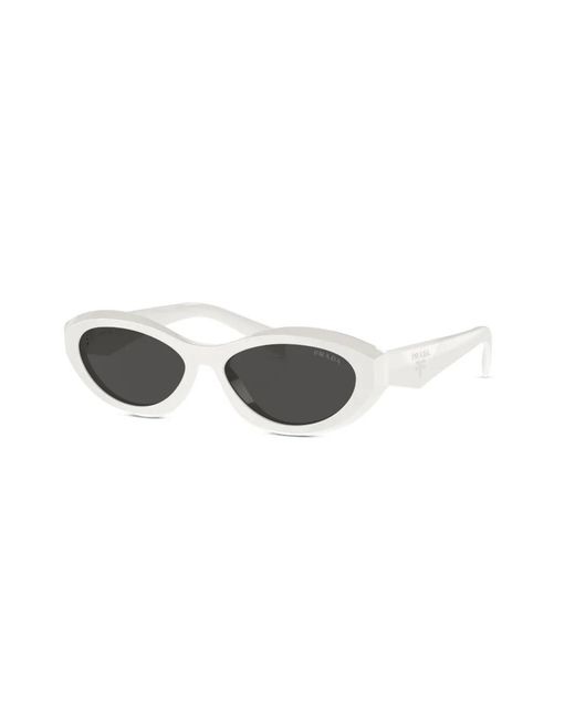 Prada White Cat-Eye Frame Sunglasses