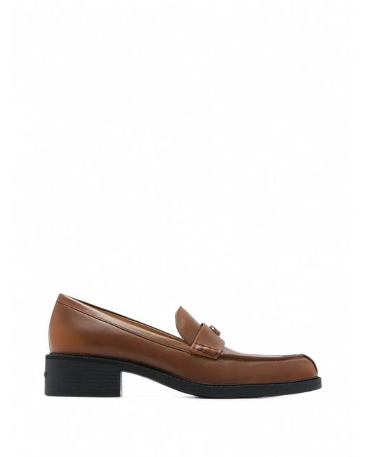 COACH Brown Leather Loafers