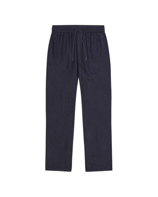 Les Deux Blue Drawstring Trousers for men