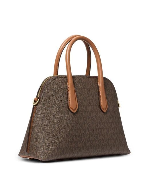 Michael Kors Brown Medium Freddie Monogram-Print Tote Bag
