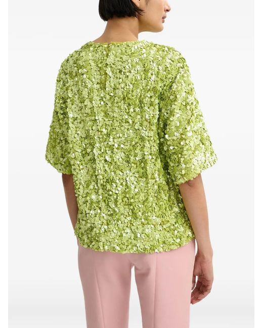 Essentiel Antwerp Green Sequin Blouse