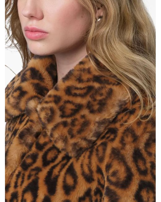 Apparis Brown Jacke Aus Recyceltem Polyester Mit Leoparden-Print