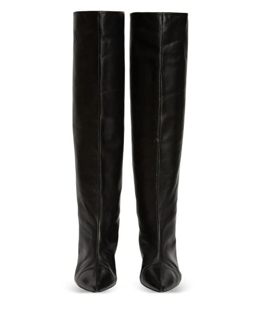 Jil Sander Black 35 Knee-high Leather Boots