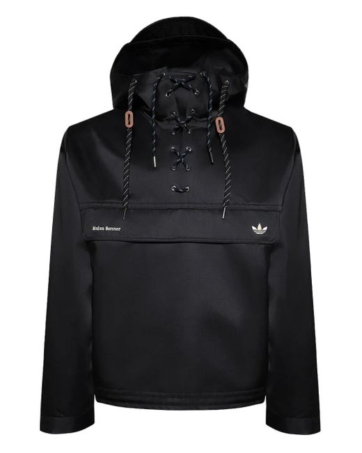 Adidas X Wales Bonner レースアップ パーカー Black