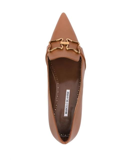 Escarpins Phobepla 30 Mm Manolo Blahnik en coloris Brown