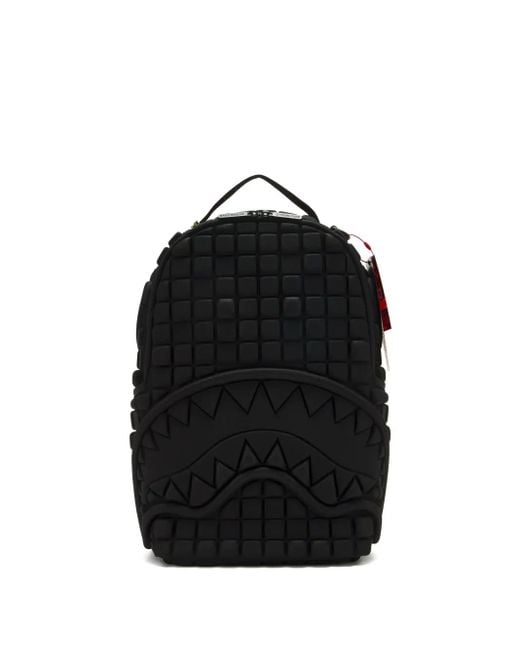 Sprayground Black Foam Welded Shark Backpack for men