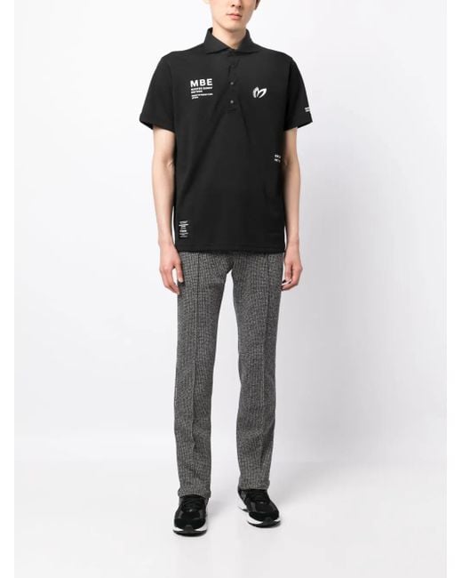 MASTER BUNNY EDITION Gray Logo-Patch Jacquard Checked Pants for men