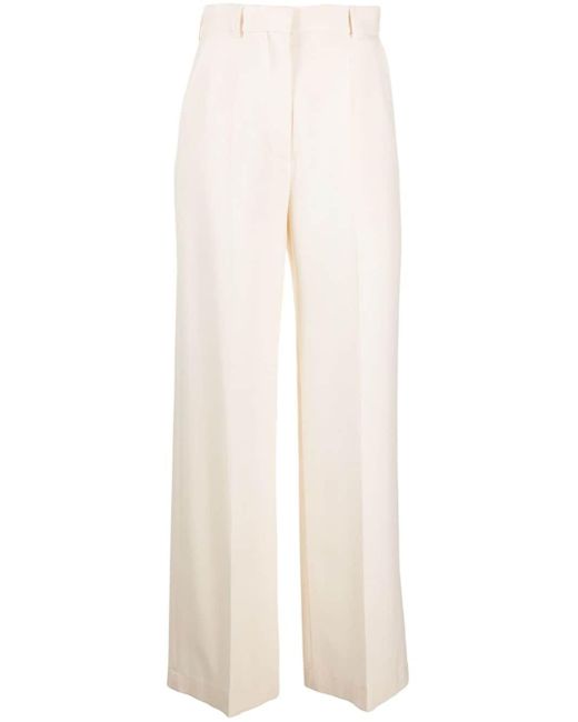 Pantalon ample Lanai à taille-haute Nanushka en coloris White