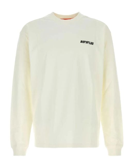 Napapijri White Coldirai Cotton T-Shirt for men