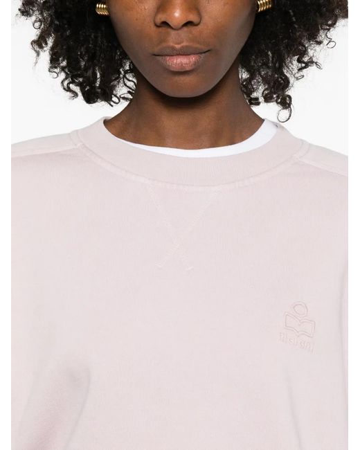 Isabel Marant Pink Sunny Embroidered Sweatshirt