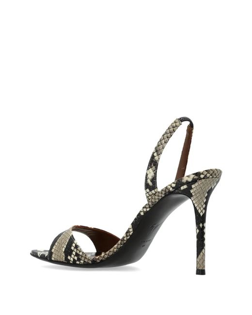 Giuseppe Zanotti Metallic 110Mm Snakeskin-Print Sandals
