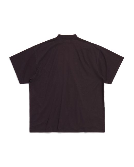 Balenciaga Black Sample Sticker Cotton T-shirt