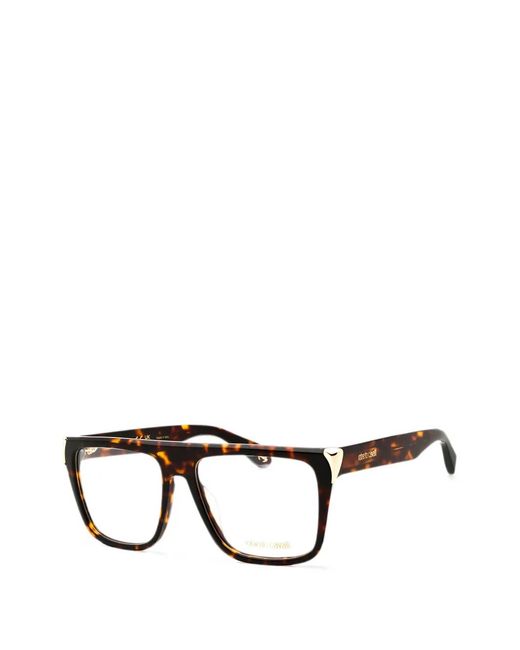 Roberto Cavalli Black Tortoiseshell-Effect Glasses