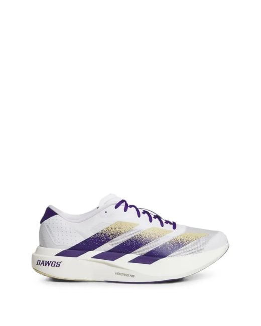 Adidas White Adizero Evo Sl Sneakers for men