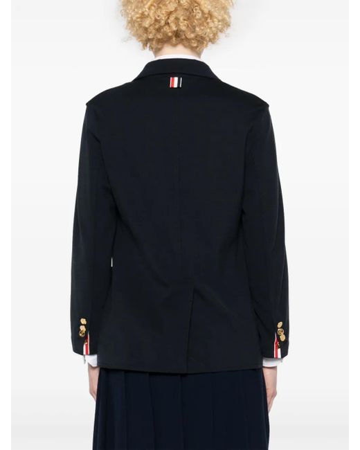 Thom Browne Black Wool Single-Breasted Blazer