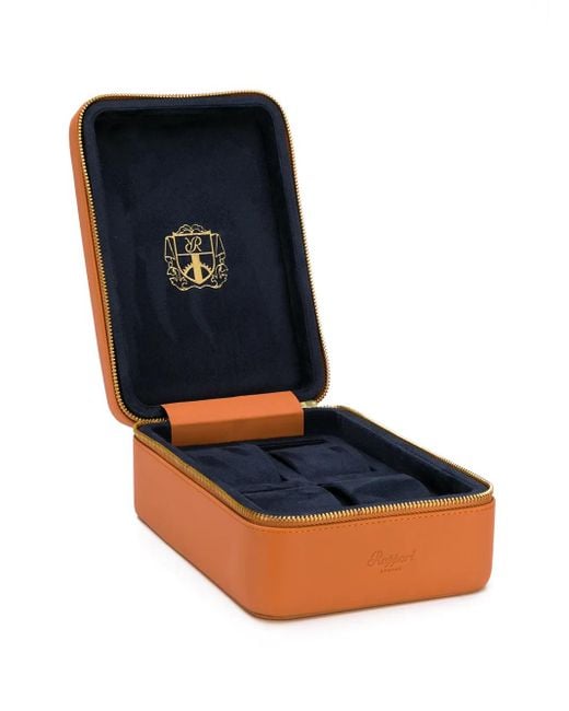 Rapport Orange Hyde Park 4 Watch Zip Case for men