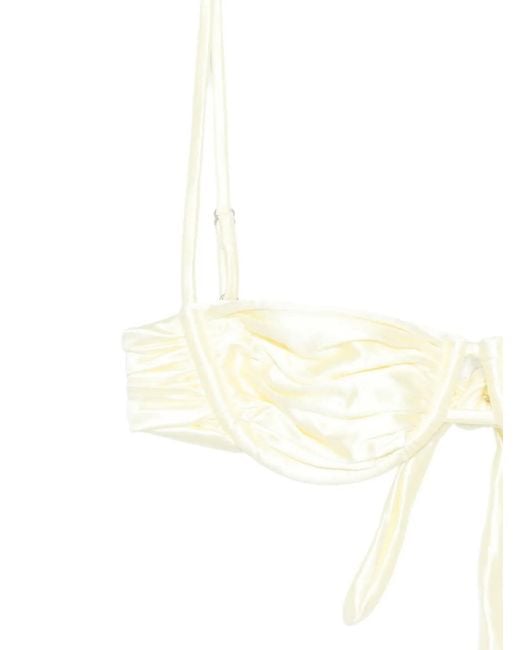 Isa Boulder White Static Weave Bikini Top