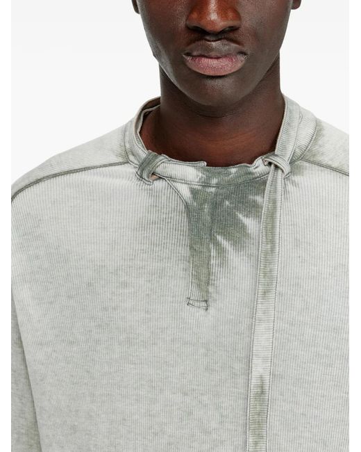 DIESEL White Gohan Cut-Out T-Shirt for men