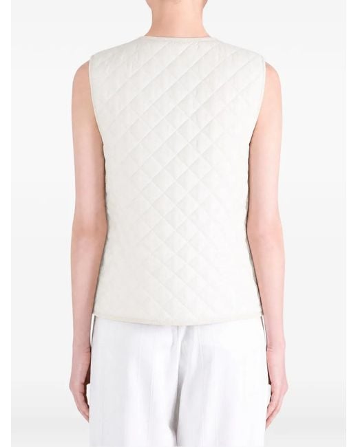 Chaleco Thulby Acolchado Barbour de color White