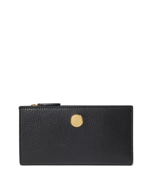 Stella McCartney Black Logo-Detail Zip Wallet