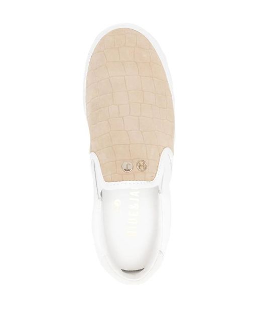 HIDE & JACK White Fuji Croco Sneakers for men