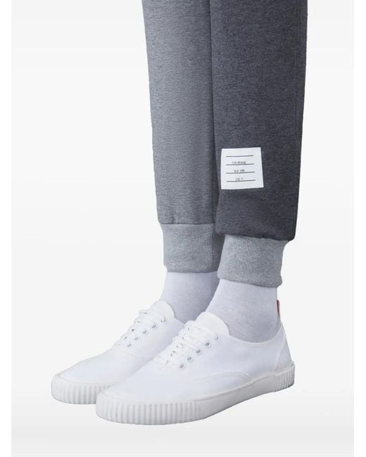 Thom Browne Blue 4-Bar Stripes Track Pants for men