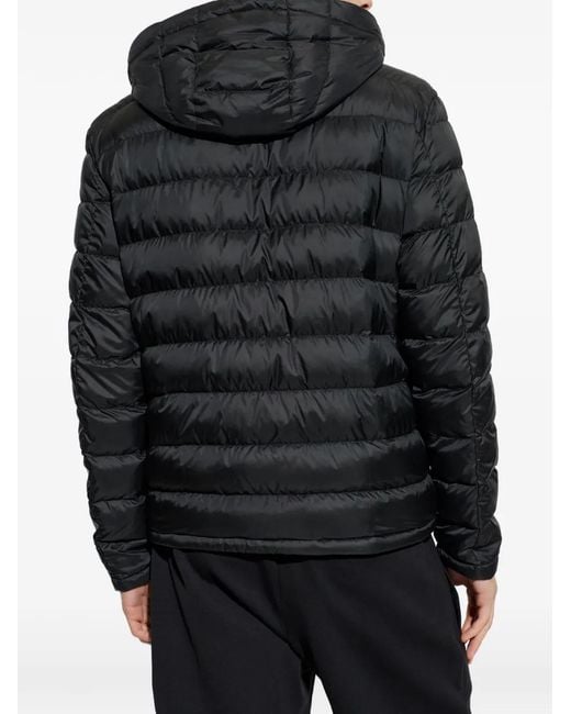 Paul & Shark Black Hooded Padded Jacket for men