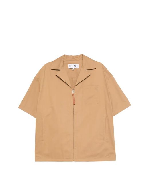 Loewe Natural Logo Cotton Shirt for men