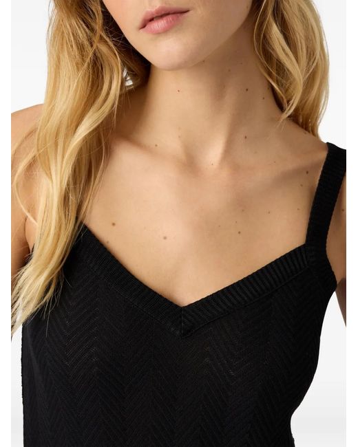 Missoni Black V-Neck Sleeveless Tank Top