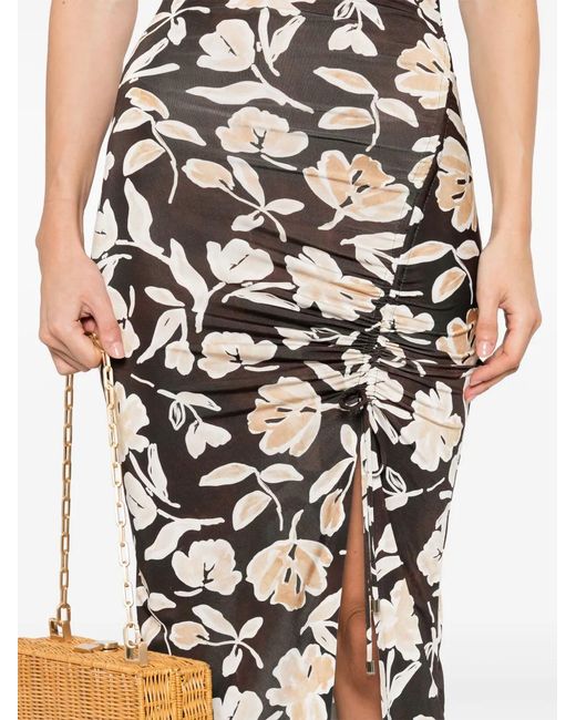 Patrizia Pepe White Floral-Print Dress