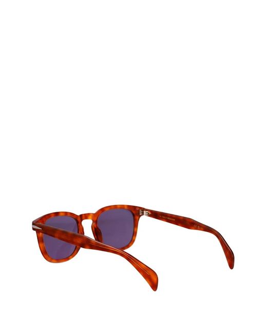 David Beckham Brown Square-Frame Sunglasses for men