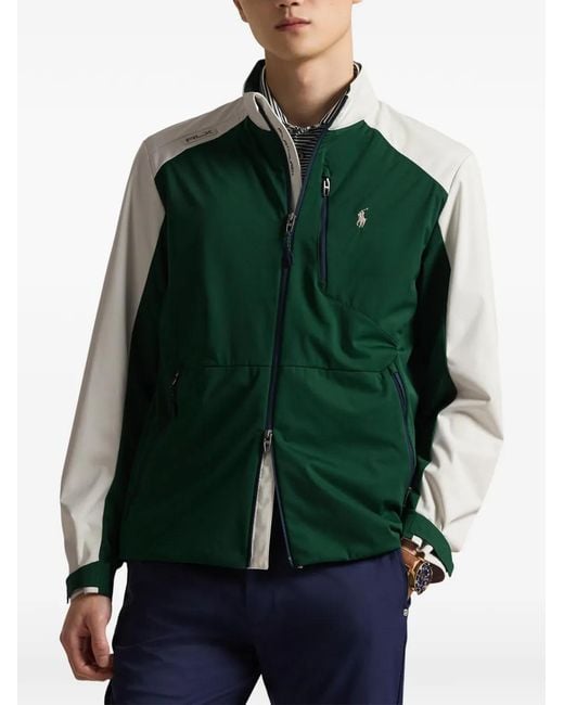 Ralph Lauren Green Colourblock-Design Jacket for men