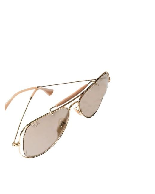 Dolce & Gabbana Natural X Ray-Ban Aviator-Frame Sunglasses