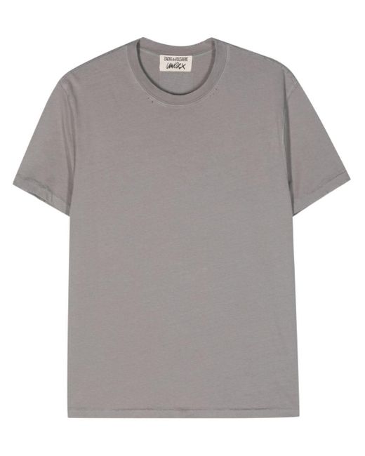 Zadig & Voltaire Gray Jimmy Sj Cotton T-shirt