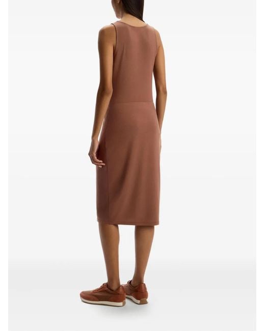 12 STOREEZ Brown Stretch Pencil Skirt