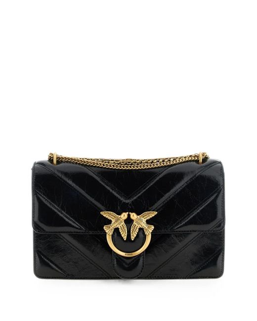 Pinko Black Love Shoulder Bag